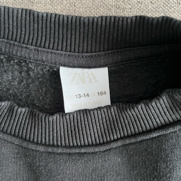 Zara Combo Cropped Sweatshirt - Picture 4 of 4